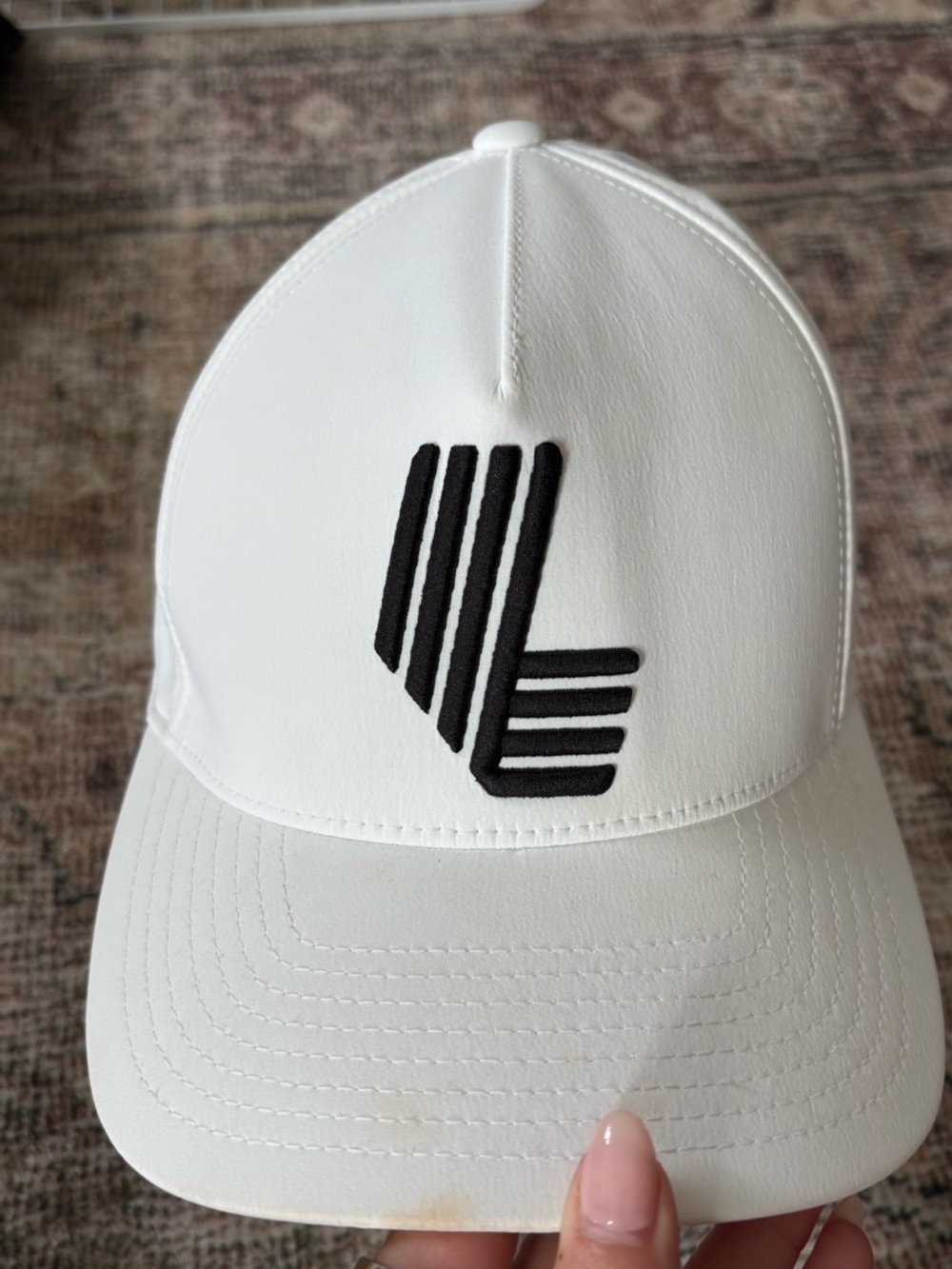 LIV Golf White Cap with Black Logo